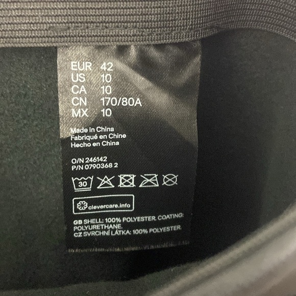 H&M Faux Leather Pants Women’s Size 10 Black NWT - Picture 7 of 14